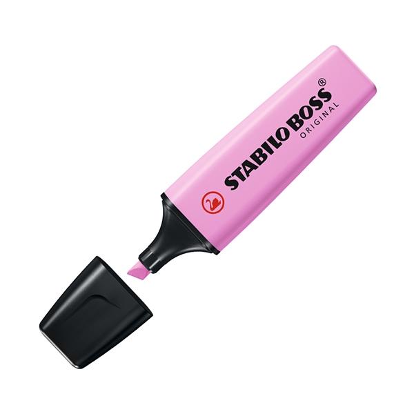 Stabilo Marcador fluorescente Boss trazo 5mm fucsia helado pastel