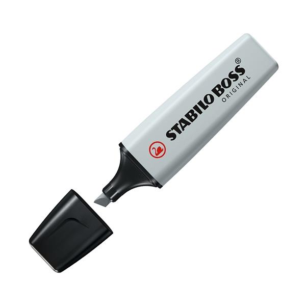 Stabilo Marcador fluorescente Boss trazo 5mm gris polvoriento pastel
