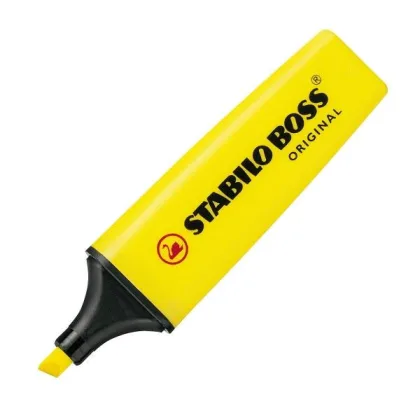 Stabilo Marcador fluorescente Boss trazo 5mm amarillo