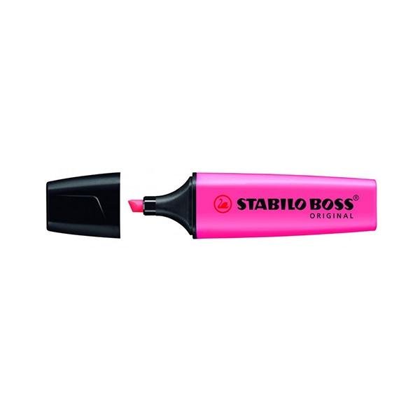 Stabilo Marcador fluorescente Boss trazo 5mm rosa