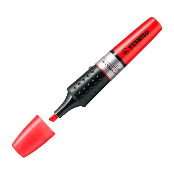 Stabilo Marcador fluorescente Luminator trazo 5mm rojo
