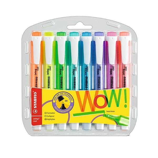 Stabilo Paq.8 marcadores fluorescentes Swing Cool colores surtidos