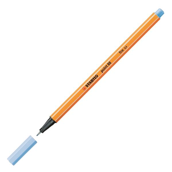 Stabilo Rotulador Point 88 punta fieltro fina trazo 0, 4mm azul hielo