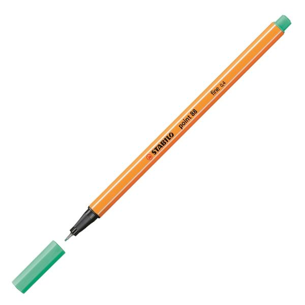 Stabilo Rotulador Point 88 punta fieltro fina trazo 0, 4mm verde hielo