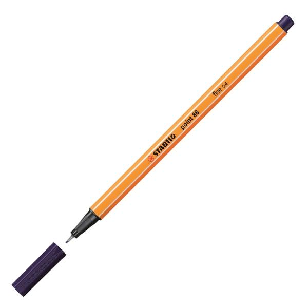 Stabilo Rotulador Point 88 punta fieltro fina trazo 0, 4mm azul prusia
