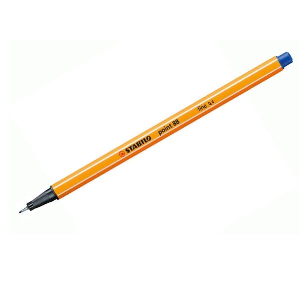 Stabilo Rotulador Point 88 punta fieltro fina trazo 0, 4mm azul