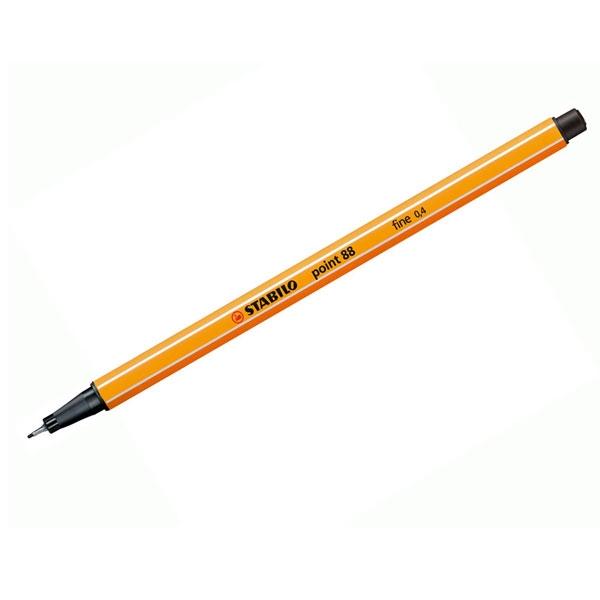 Stabilo Rotulador Point 88 punta fieltro fina trazo 0, 4mm negro