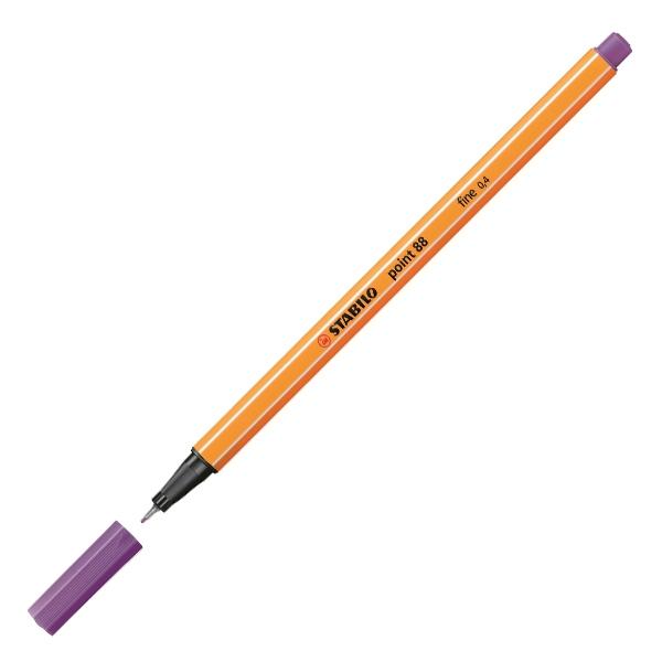 Stabilo Rotulador Point 88 punta fieltro fina trazo 0, 4mm violeta