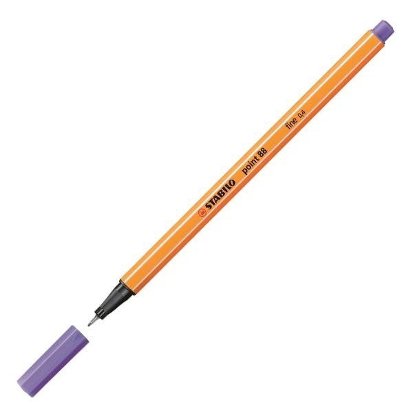 Stabilo Rotulador Point 88 punta fieltro fina trazo 0, 4mm lila claro