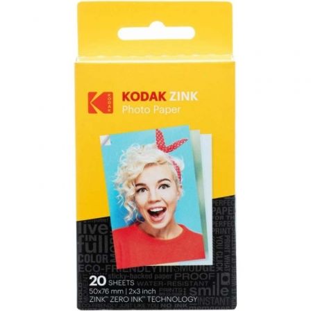 Papel Fotográfico para Cámara Printomatic y Step Touch Kodak Zink 2"
