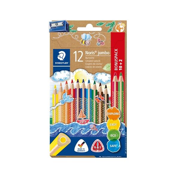 Staedtler C.10+2 Lapices Triplus Jumbo Colores Surtidos