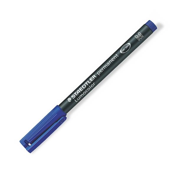 Staedtler Rotulador permanente Lumocolor trazo 0, 9mm azul