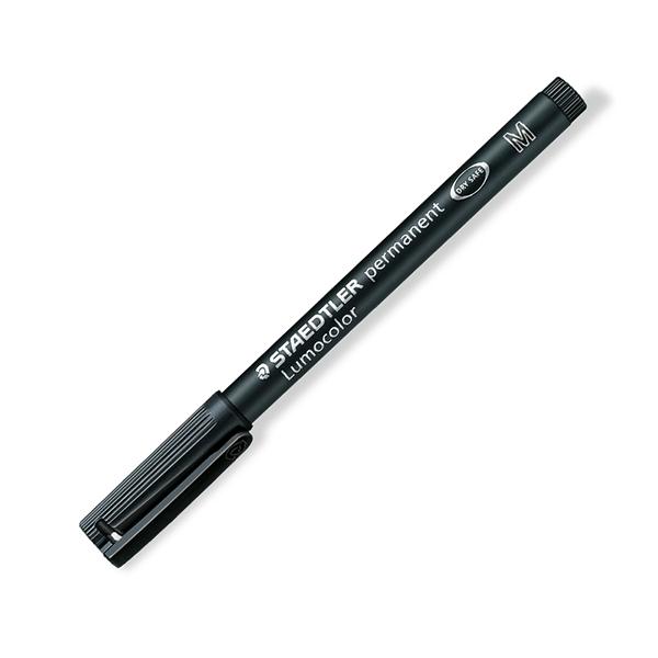 Staedtler Rotulador permanente Lumocolor trazo 0, 9mm negro
