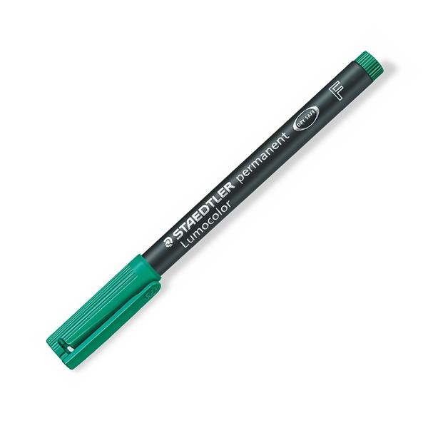 Staedtler Rotulador permanente Lumocolor trazo 0, 6mm verde