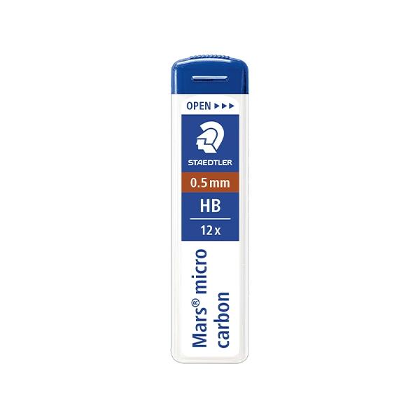 Staedtler Tubo 12 minas Mars Micro - Mina 0, 5 mm - Dureza Hb
