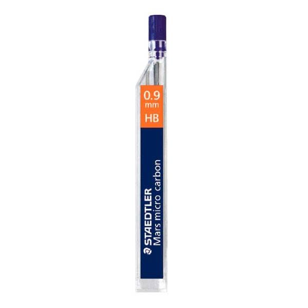 Staedtler Tubo 12 minas Mars Micro - Mina 0, 9 mm - Dureza Hb