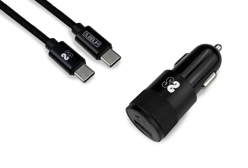 Subblim coche Dual PD20W+QC3.0+C to C/Lightning B