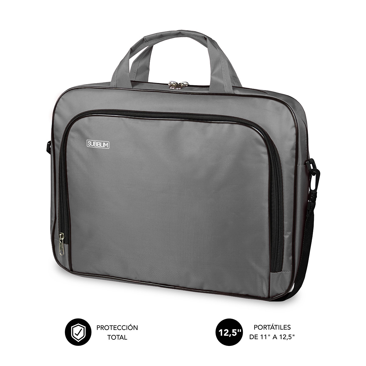 Subblim Maletin Oxford Bag 11-12, 5" Grey