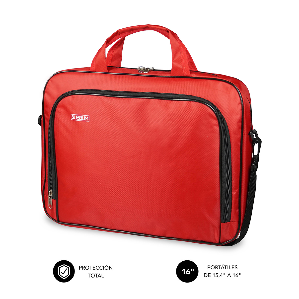 Subblim Maletin Oxford Bag 15, 4-16" Red
