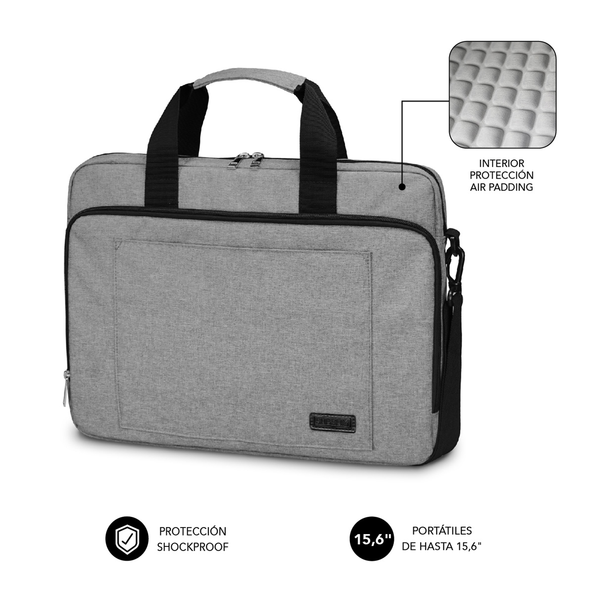 Subblim vAir Padding bag 15, 6" Grey