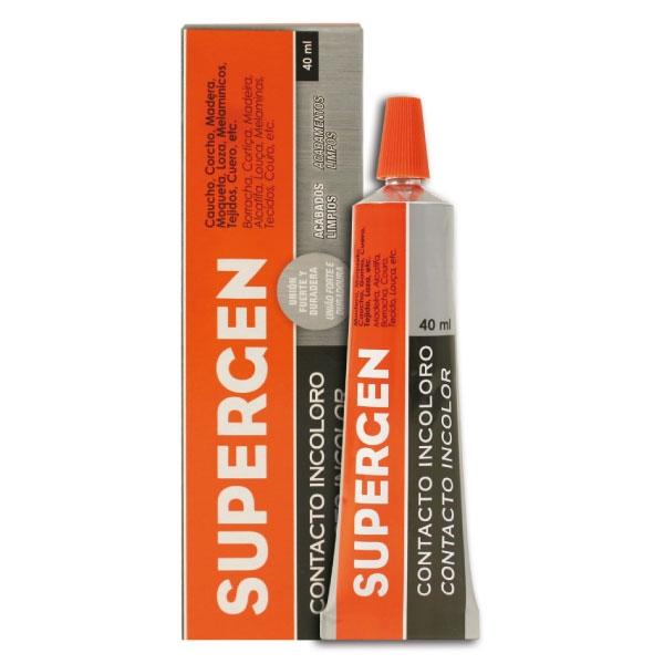 Supergen Tubo de pegamento de contacto incoloro 40ml