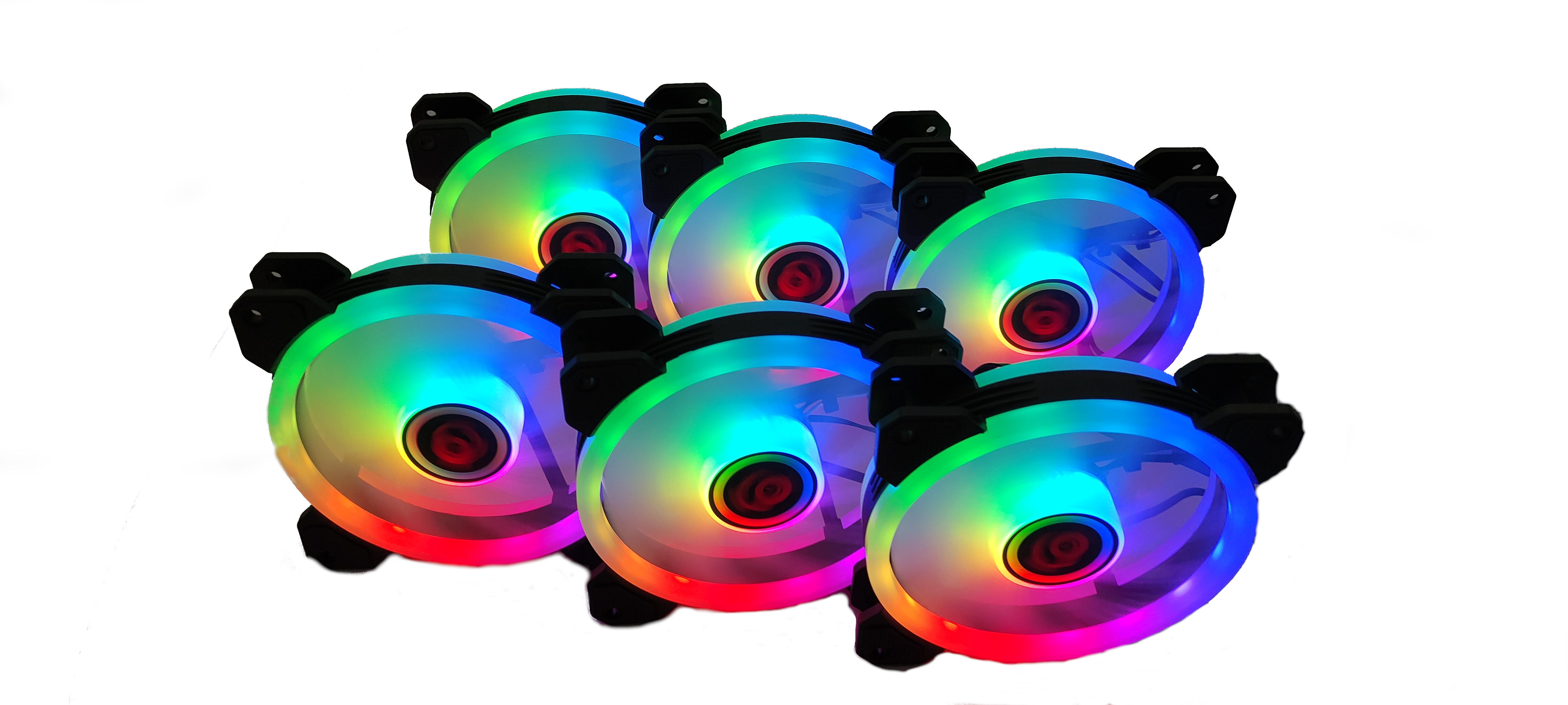 Talius Iris Spectrum ARGB/Cronos -Kit De 6 Ventiladores 120 Mm Color Negro