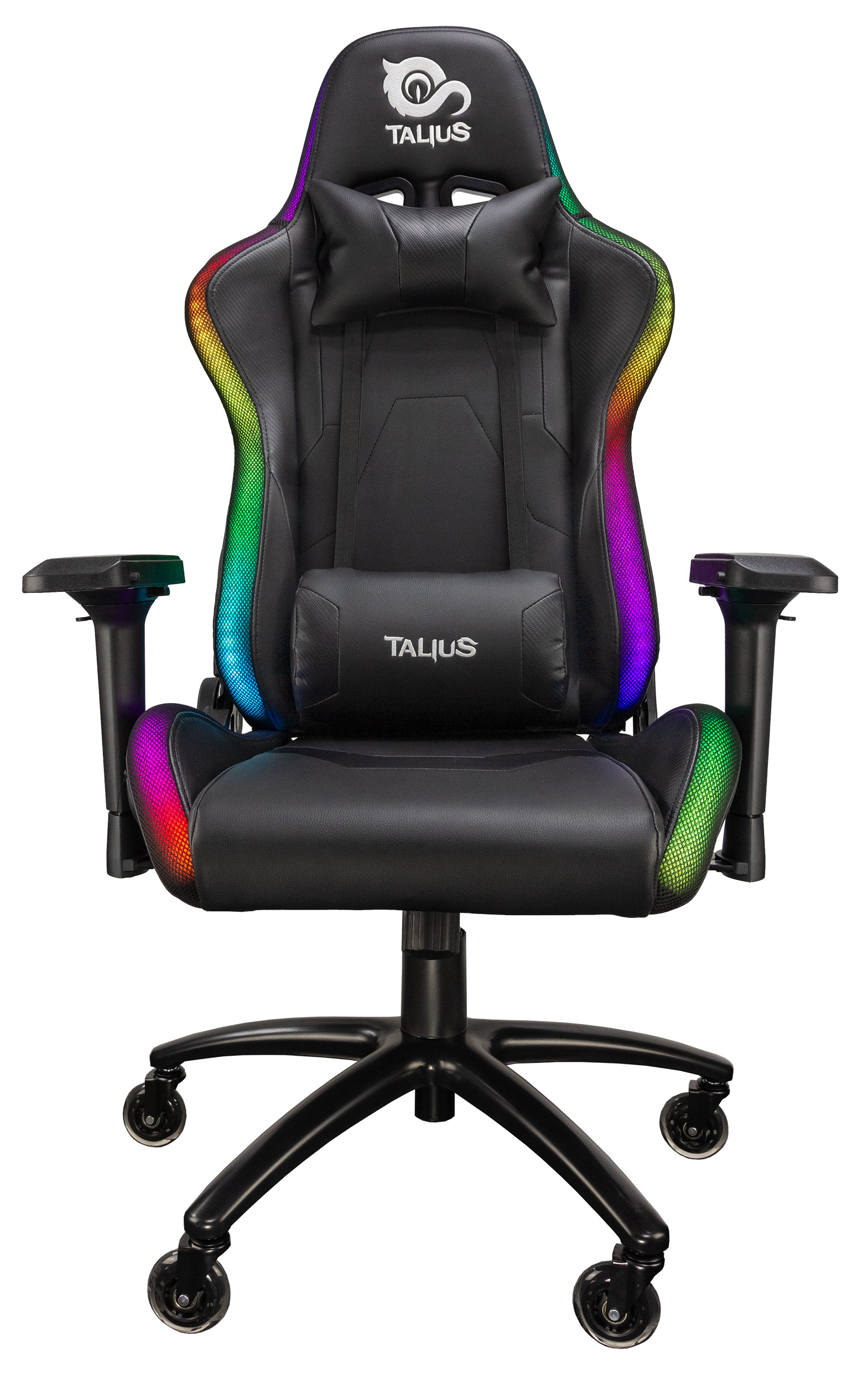 Talius silla Camaleon gaming RGB, 4D, Frog, base metal, ruedas 75mm silicona, gas