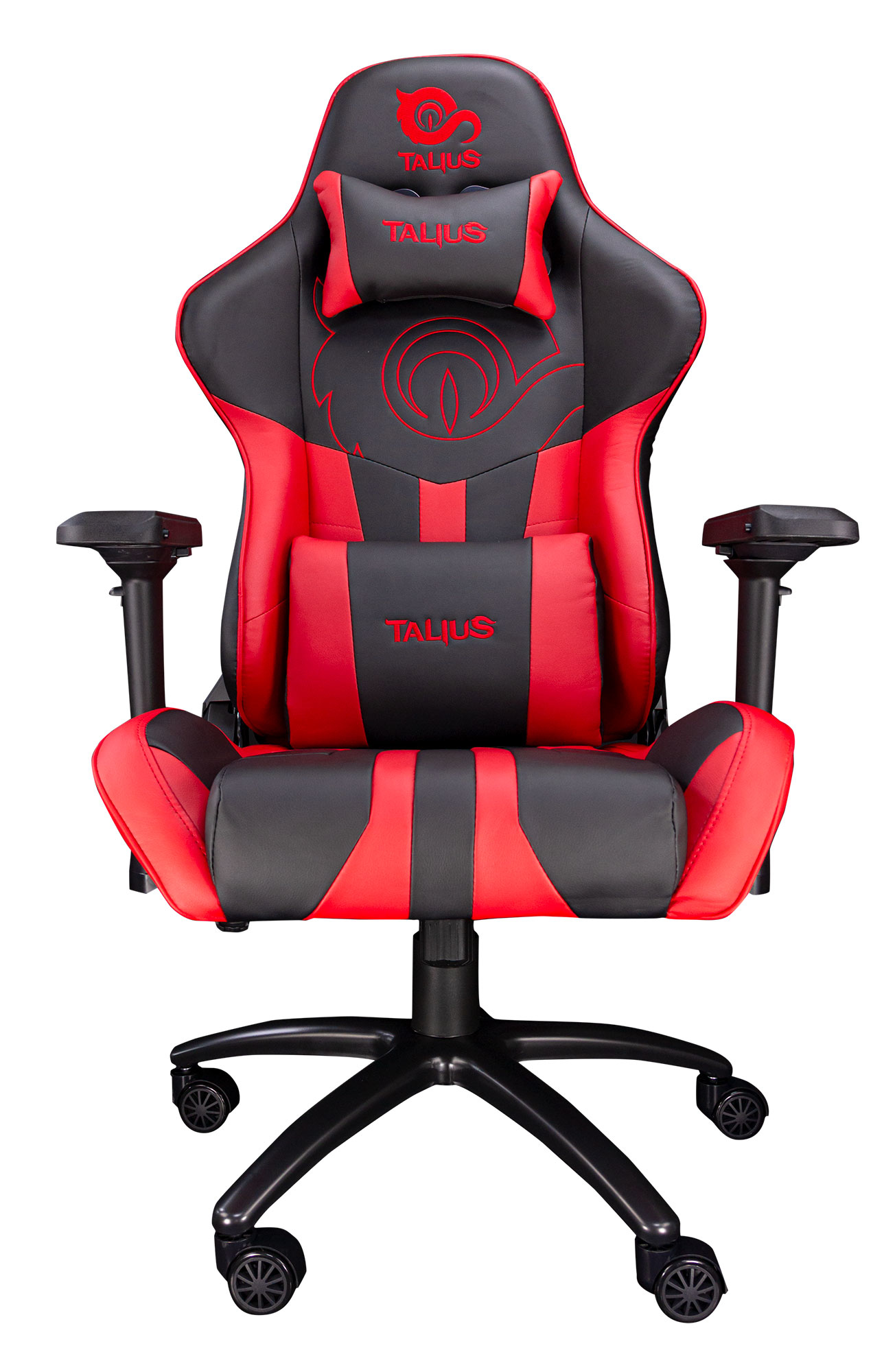 Talius Silla Viper gaming negra/roja, 4D, butterfly, base metal, ruedas 60mm nylon, gas…