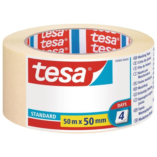 Tesa Cinta de pintor Tesa estandar para perfiles rectos 50mx50mm