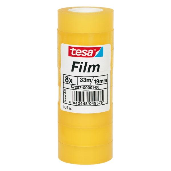 Tesa Torre 8 rollos cinta adhesiva Tesafilm 19mmx33m