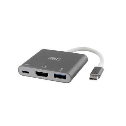 Tnb Video adapter Type C to 3 In 1 grey – USB-C / HDMI