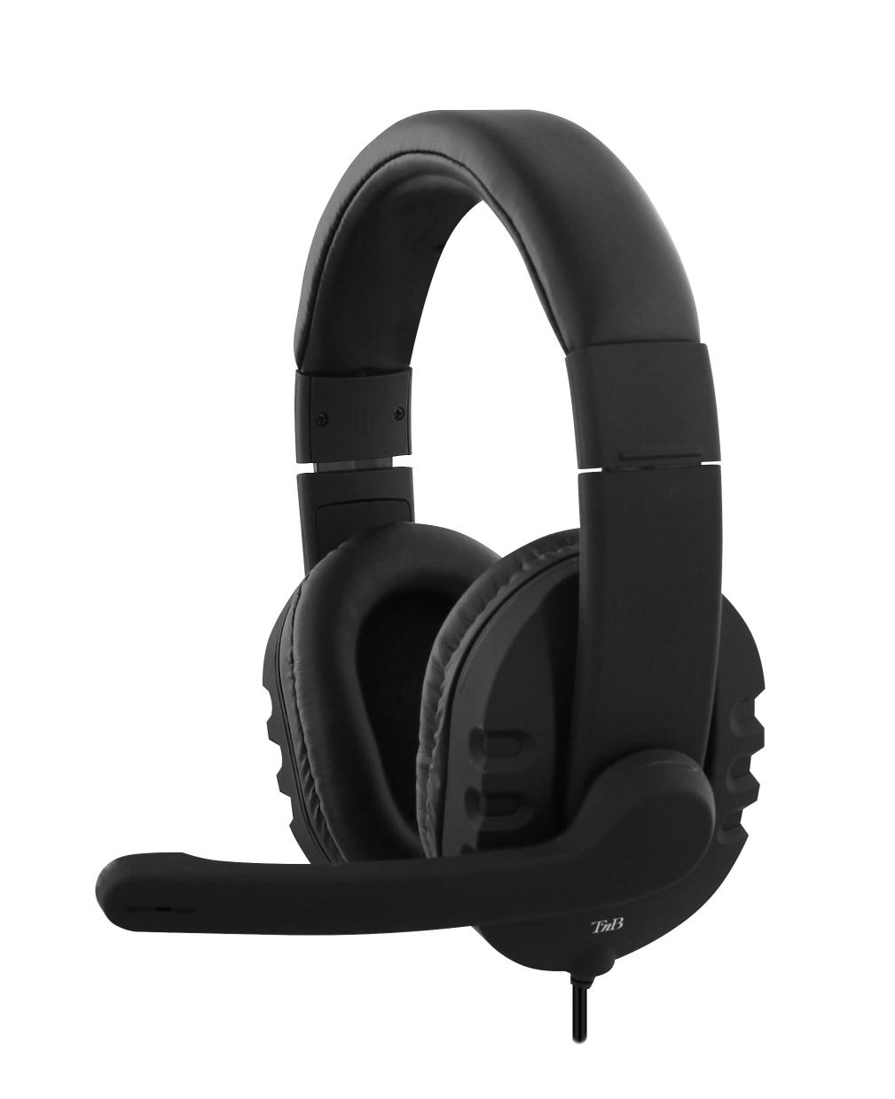 Tnb HS-300 - Auricular multimedia con cable Ultra Comfort - negro