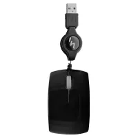 Tnb Raton ultracompacto con cable Guppy negro
