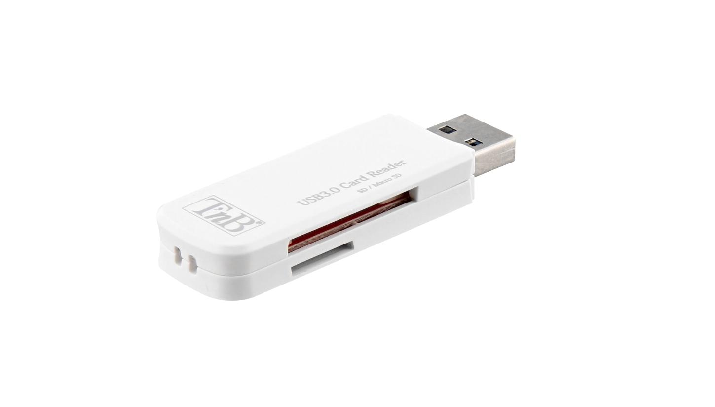 Tnb Mini USB 3.0 lector de tarjetas SD - blanco