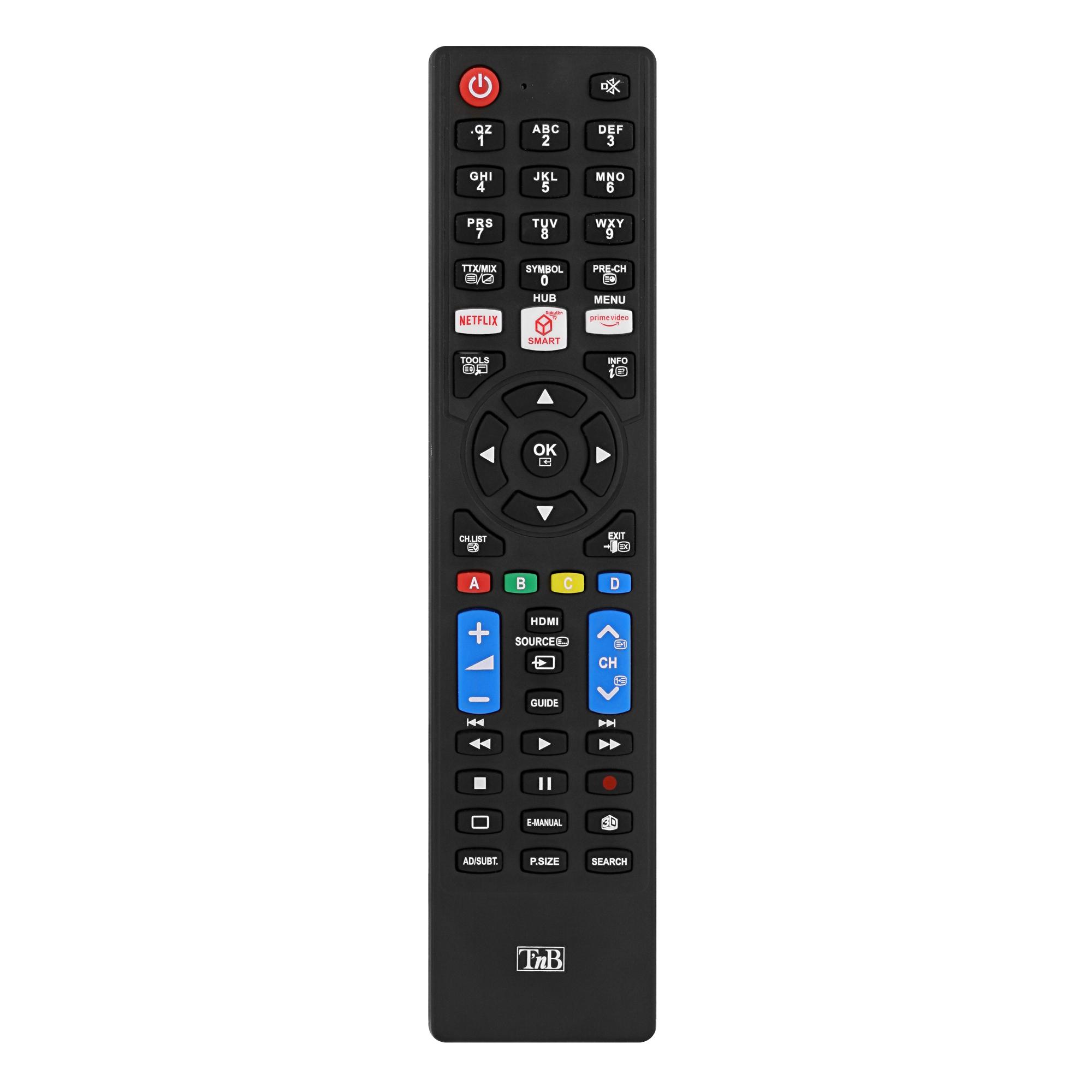 Tnb Mando a distancia universal preprogramado Panasonic, Philips, LG, Samsung y Sony…