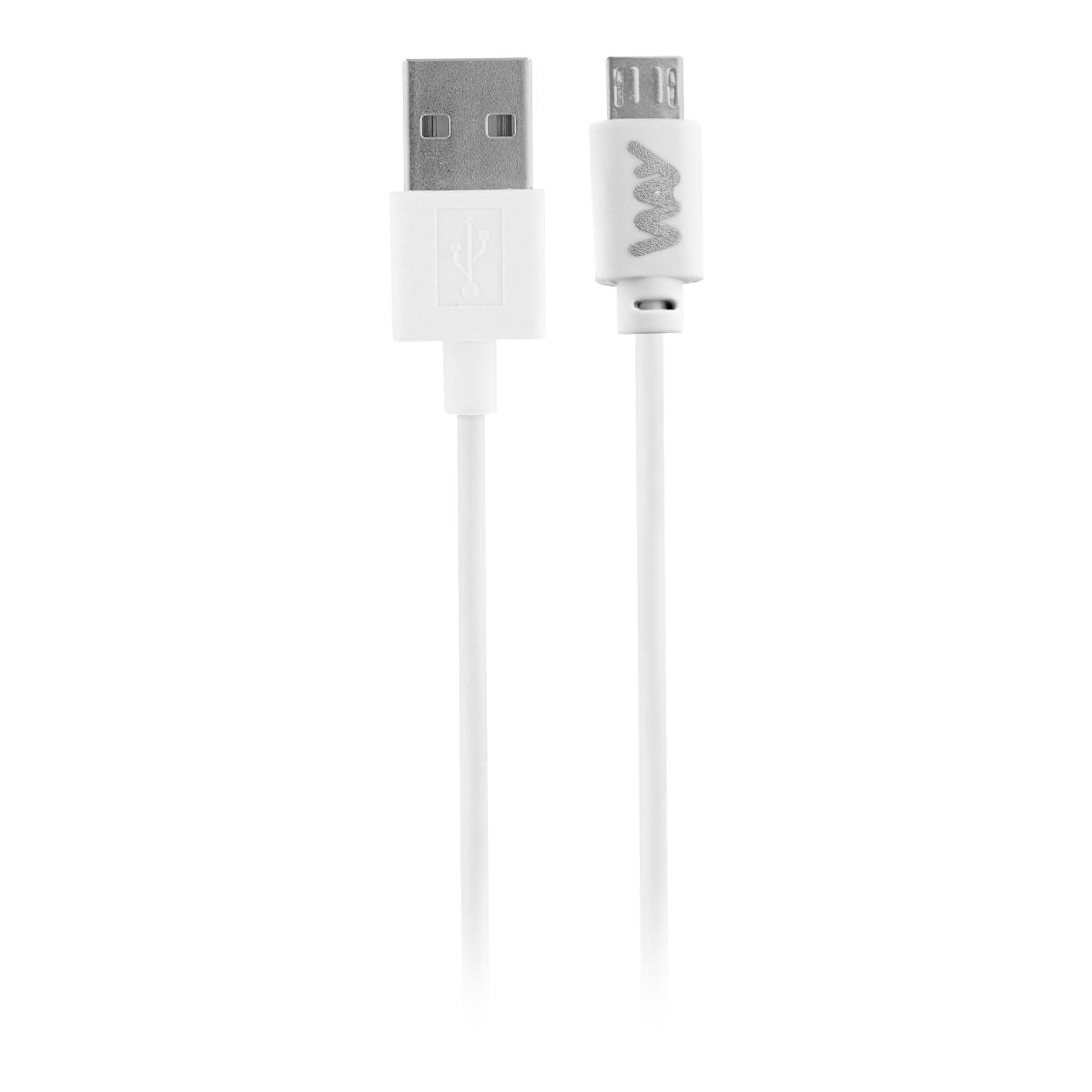 Tnb Way - de carga y sincronización USB/Micro USB de 1 m blanco