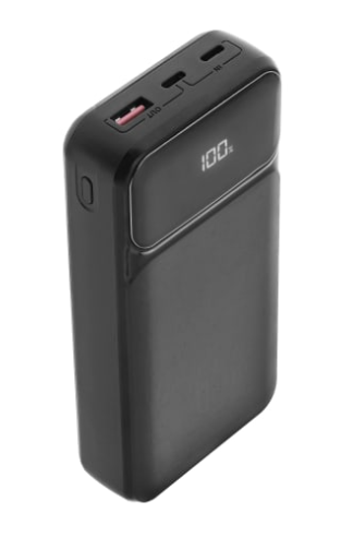 Tnb Bateria externa 20.000 mAh Entrega de potencia 65W negra
