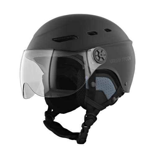 Tnb Urban Moov Casco protector con visera y orejeras desmontables - Negro Talla M