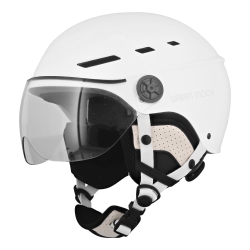 Tnb Urban Moov Casco protector con visera y orejeras desmontables - Blanco Talla M