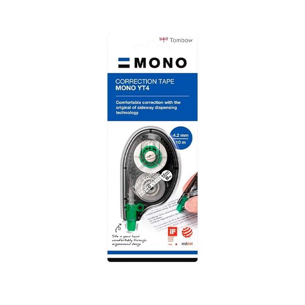 Tombow Cinta correctora Mono Corrector Tape 4, 2mmx10m blister