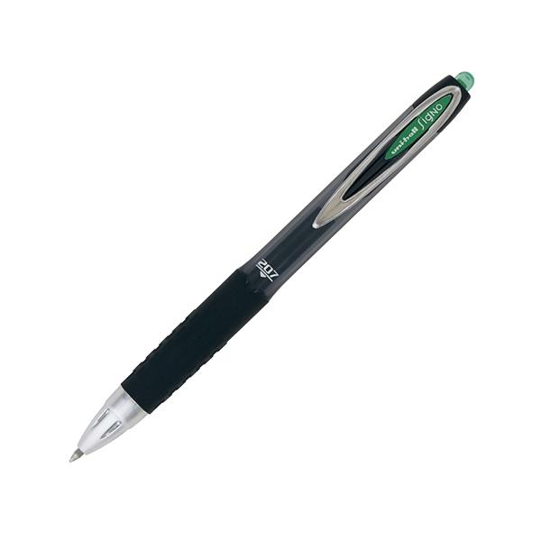 Uni-Ball Roller retractil Signo 207 - Punta 0, 7 mm - Color verde