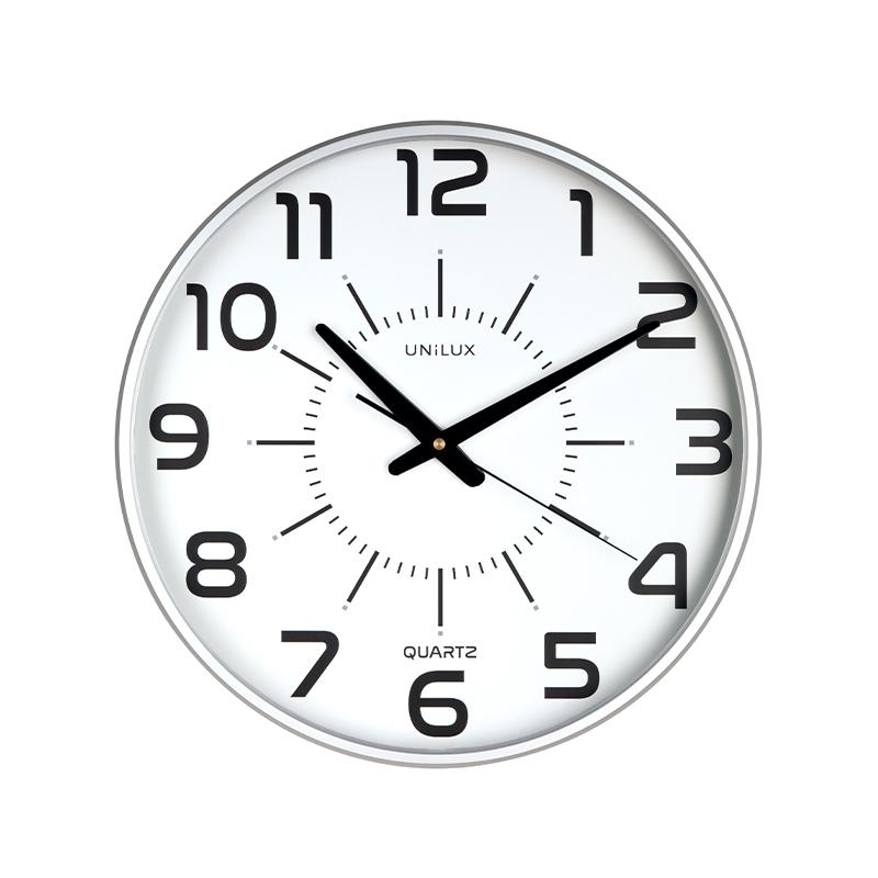 Unilux Reloj Maxi Pop diam.37, 5cm gris metalizado