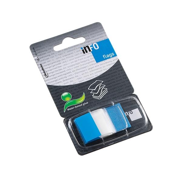 Varios Info flags Banderitas adhesivas con dispensador - 25 x 43 mm - Color azul