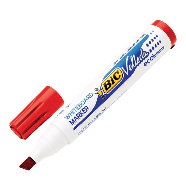 Velleda Marcador pizarra Bic Velleda 1751 punta biselada trazo 5, 5mm rojo