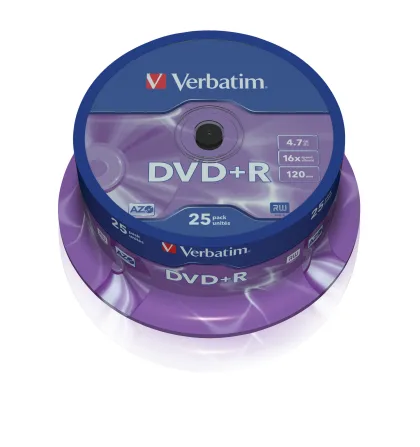 Verbatim Dvd+R 4.7Gb 16x (Tarrina 25 ud)