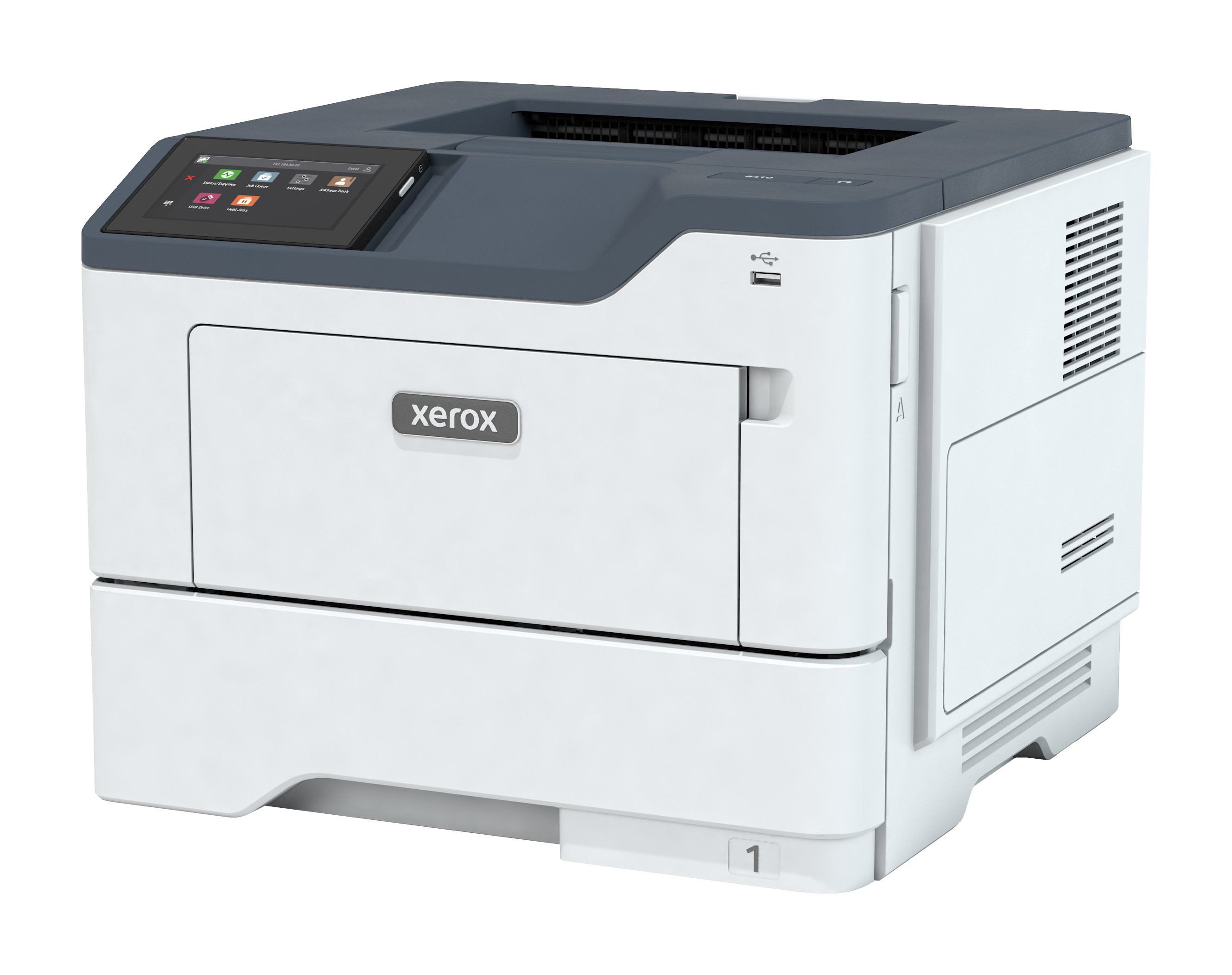 Xerox Laser Monocromo B410 A4 47PPM Duplex Printer PS3 PCL5E/6 2 Trays Total 650 Sheets