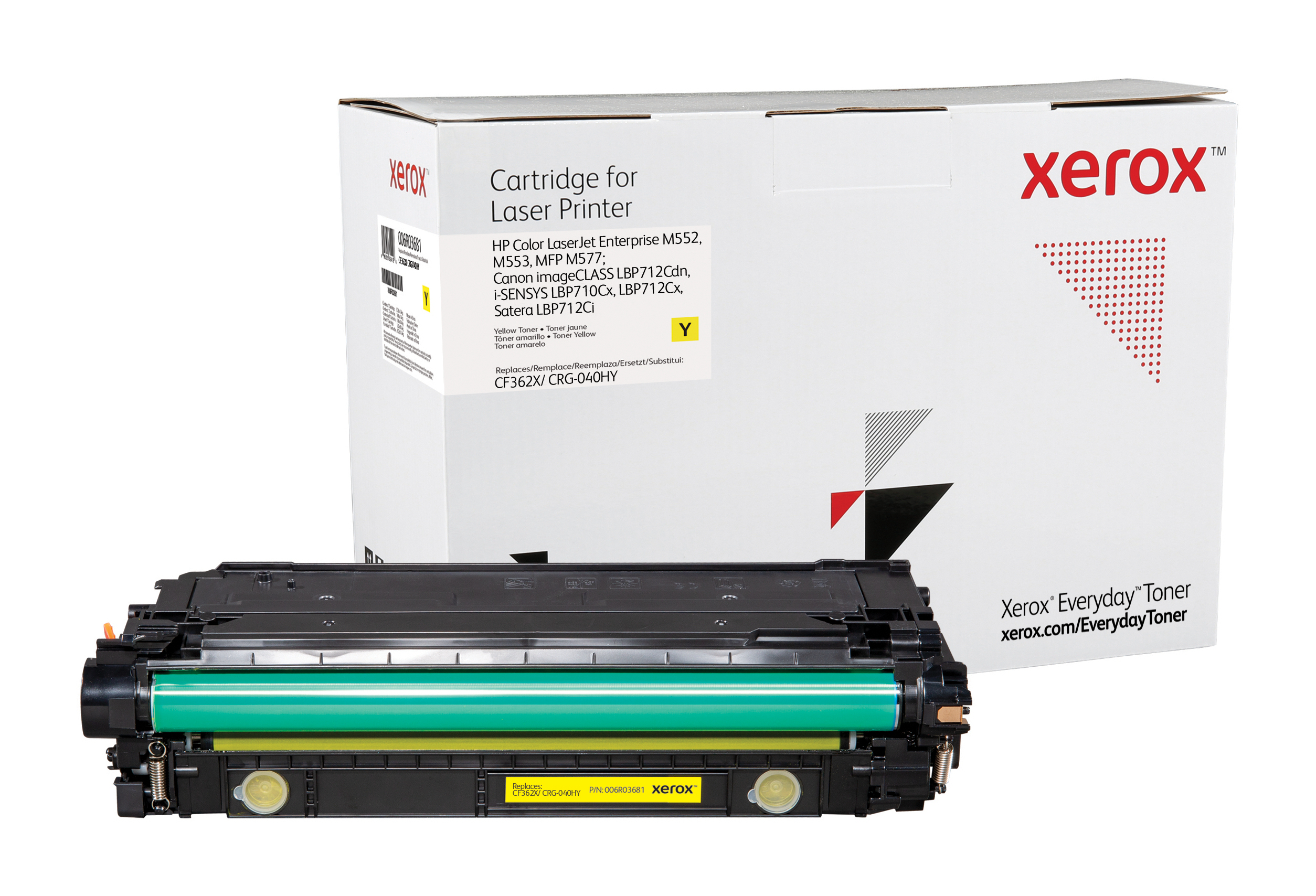 Xerox Everyday Toner para HP 508X Color LaserJet Enterprise M552(CF362X CRG040HY) Amarillo