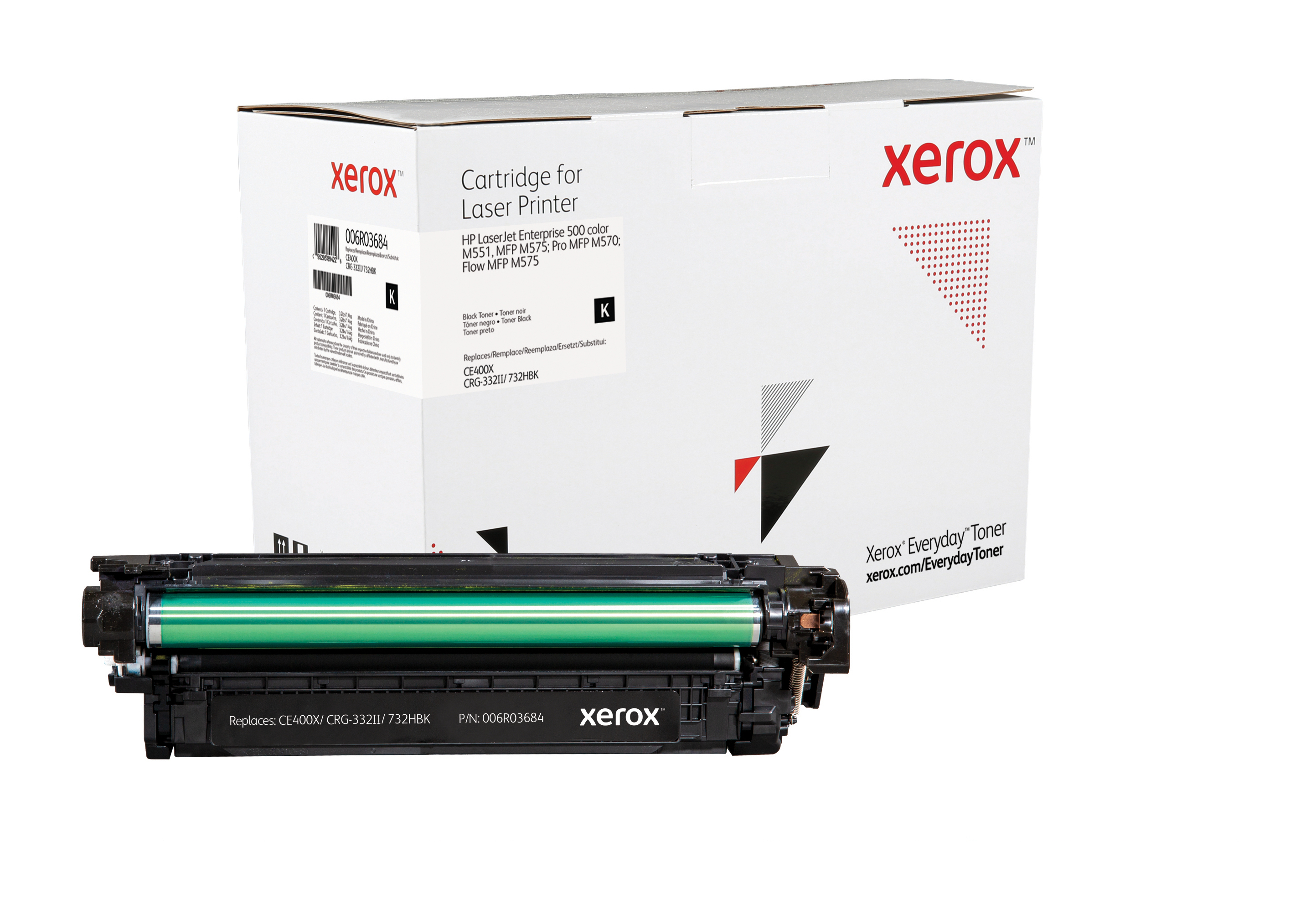 Xerox Everyday Toner para HP 507X LaserJet Enterprise 500 Color M551(CE400X) Negro