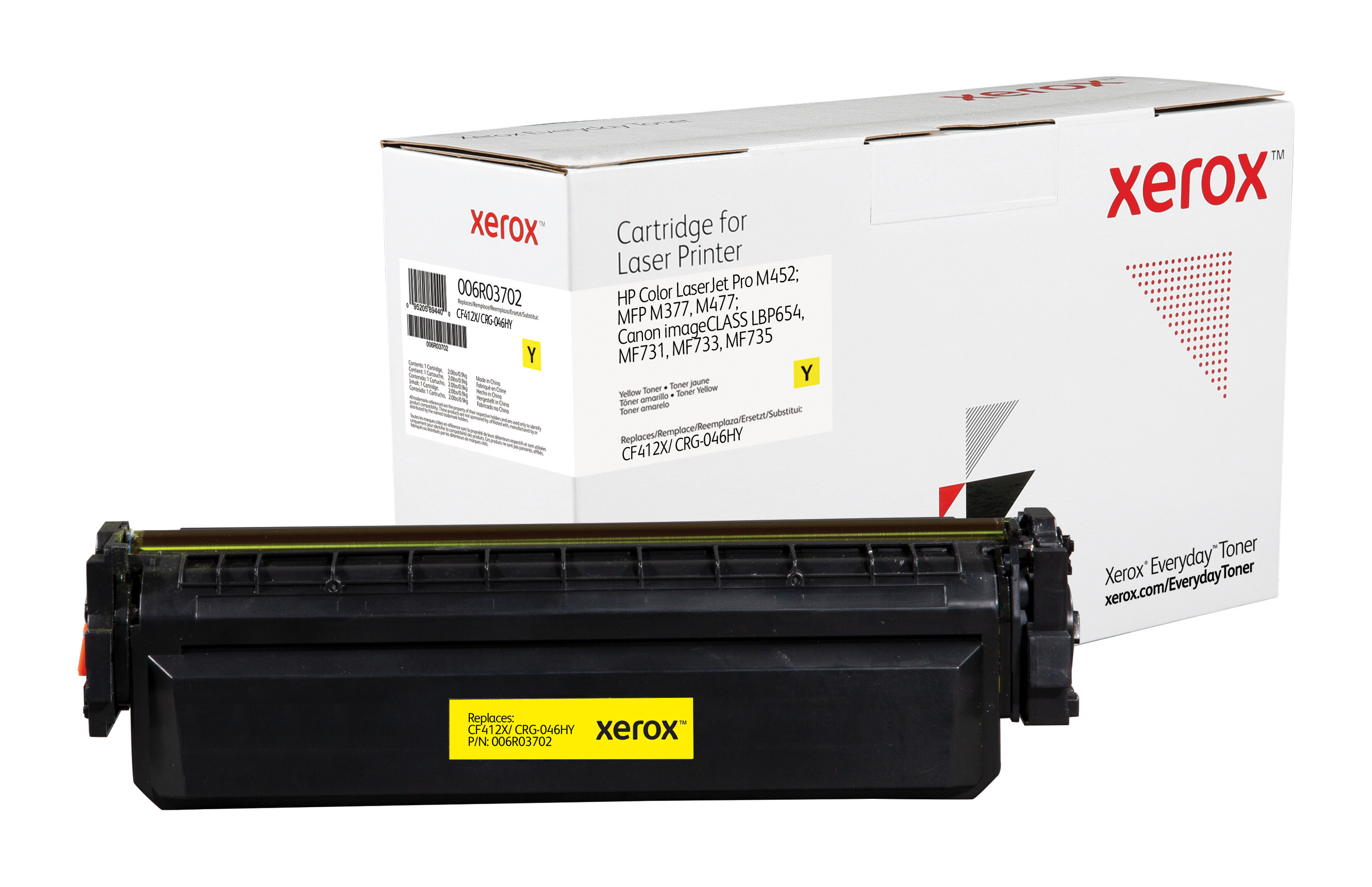 Xerox Everyday Toner para HP 410X Color LaserJet Pro M452. Mfp M377(CF412X CRG046HY)…