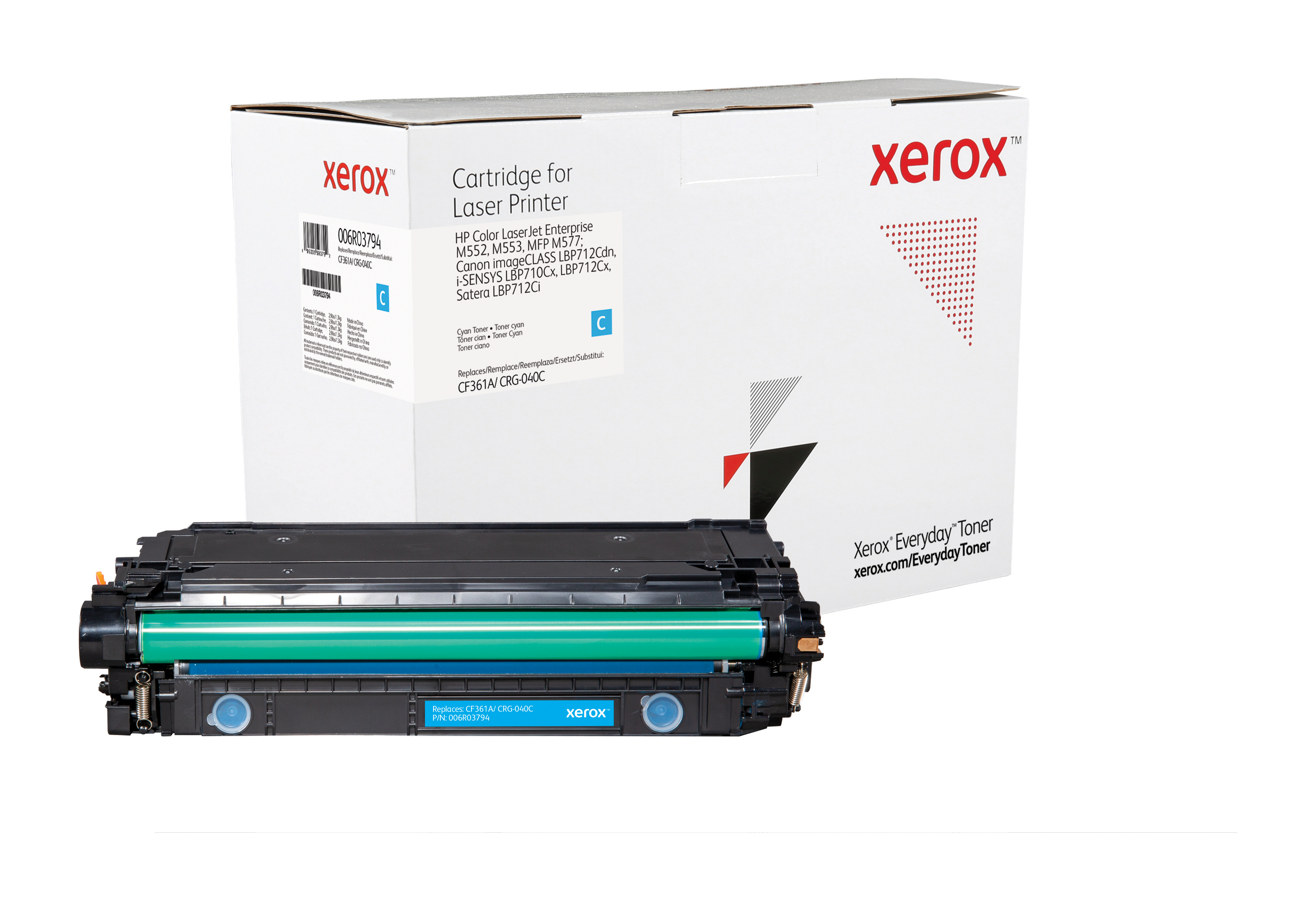 Xerox Everyday Toner para HP 508A Color LaserJet Enterprise M552(CF361A CRG040C) Cian